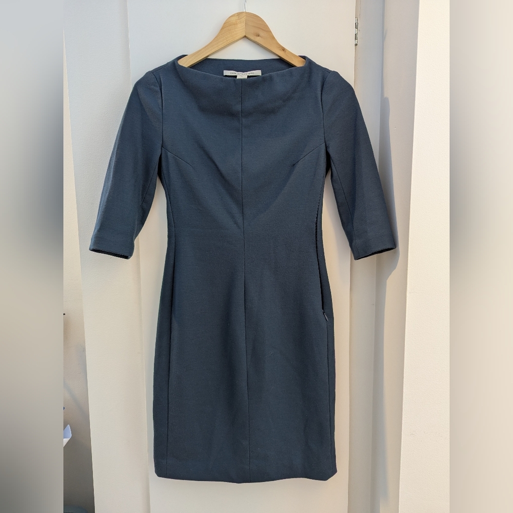 Diane von Furstenberg Blue Grey Dress (like new!)